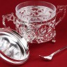 Сахарница с ложкой, Rosenberg RNA-140023-Silver - Сахарница с ложкой, Rosenberg RNA-140023-Silver