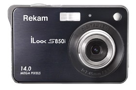 Цифровой фотоаппарат Rekam iLook S850i цвет - черный Компактный цифровой фотоаппарат ультратонкого формата