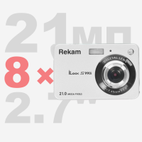 Камера цифровая Rekam iLook S990i серебристый Камера цифровая Rekam iLook S990i серебристый
